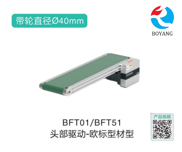 歐標(biāo)型材型BFTO1/BFT51頭部驅(qū)動(dòng)氣力皮帶輸送機(jī)